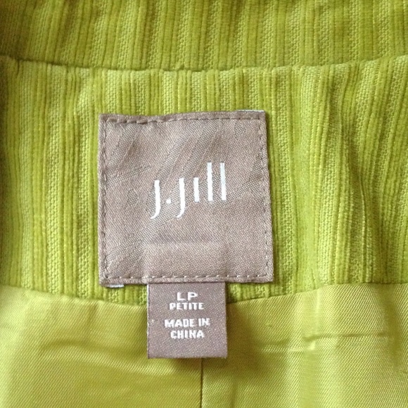 J Jill Jacket Coat Green Corduroy Belt *Read - Picture 8 of 8